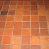 Terracotta floor ready for sealing