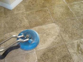 cleaning of sealed stone floor